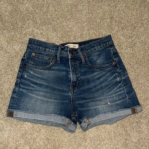 Madewell Dark Blue Jean Shorts